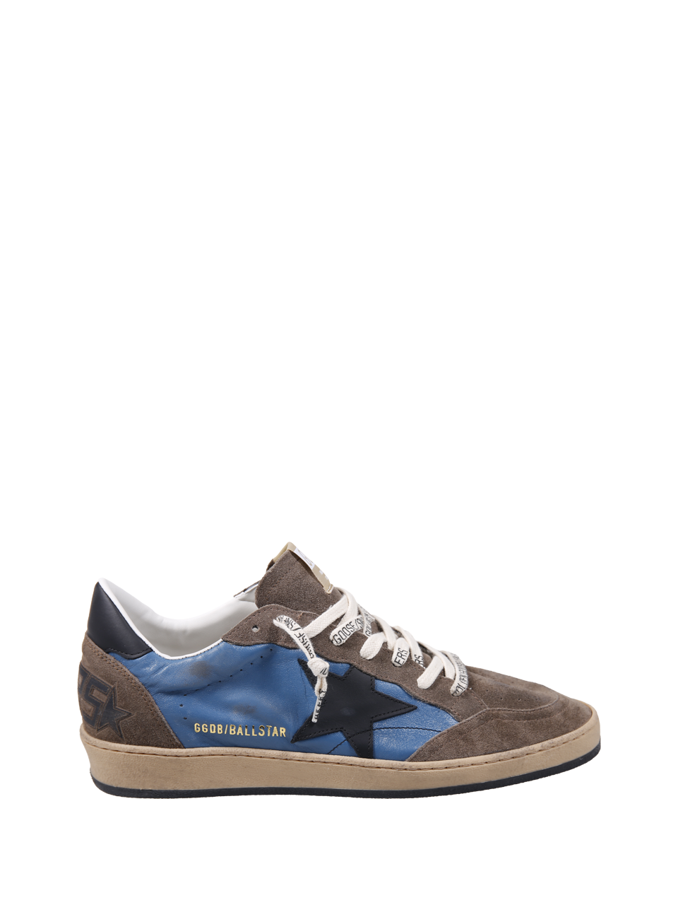 DONNA GOLDEN GOOSE SNEAKER BALL STAR IN PELLE BLU