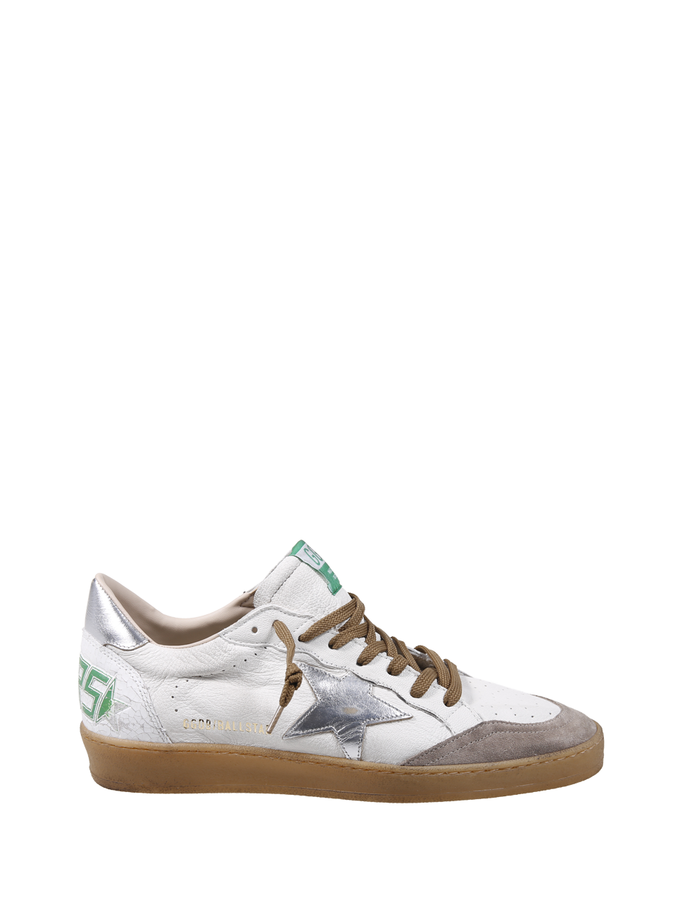 UOMO GOLDEN GOOSE SNEAKER BALLSTAR IN PELLE BIANCA