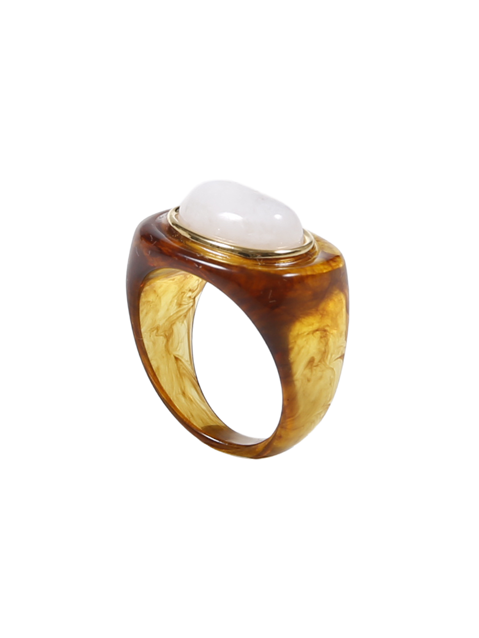 WOMAN LUCAS JACK WHITE RESIN RING