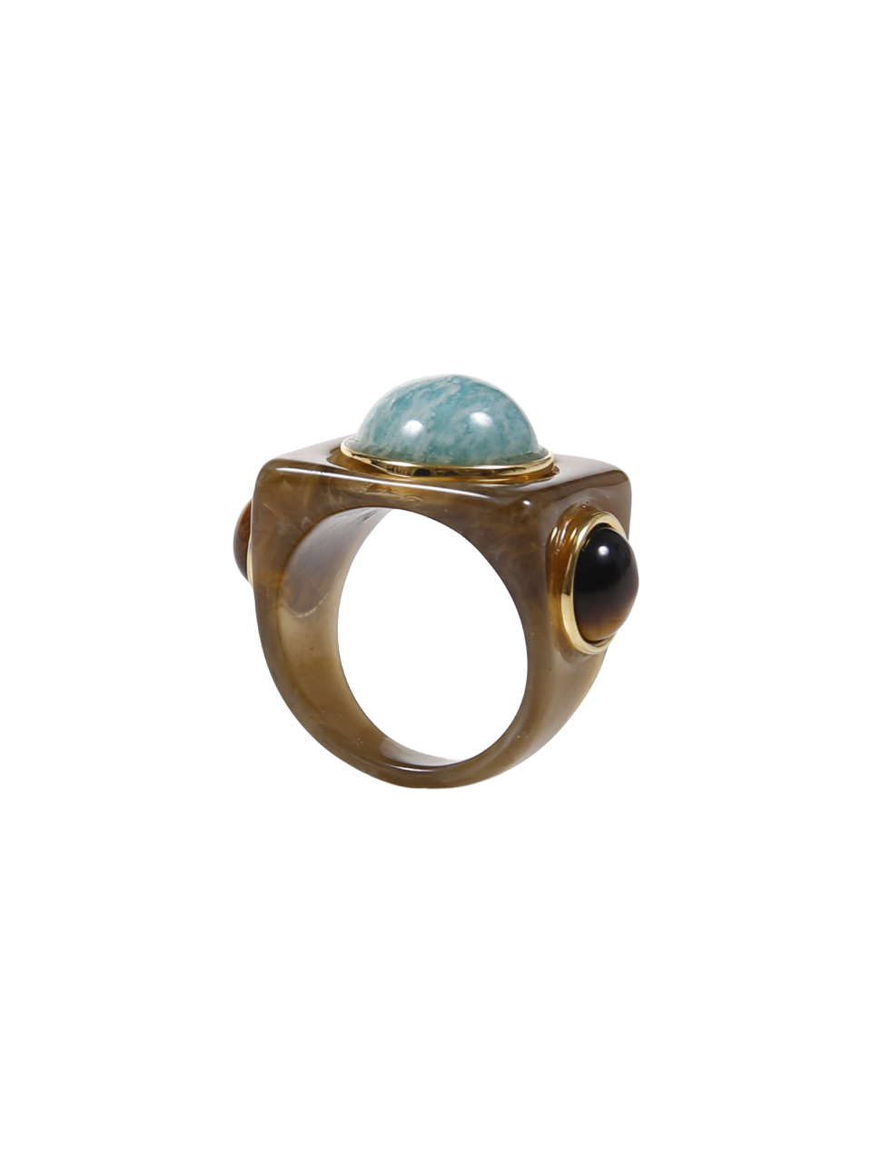 DONNA LUCAS JACK ANELLO IN RESINA MULTICOLOR 