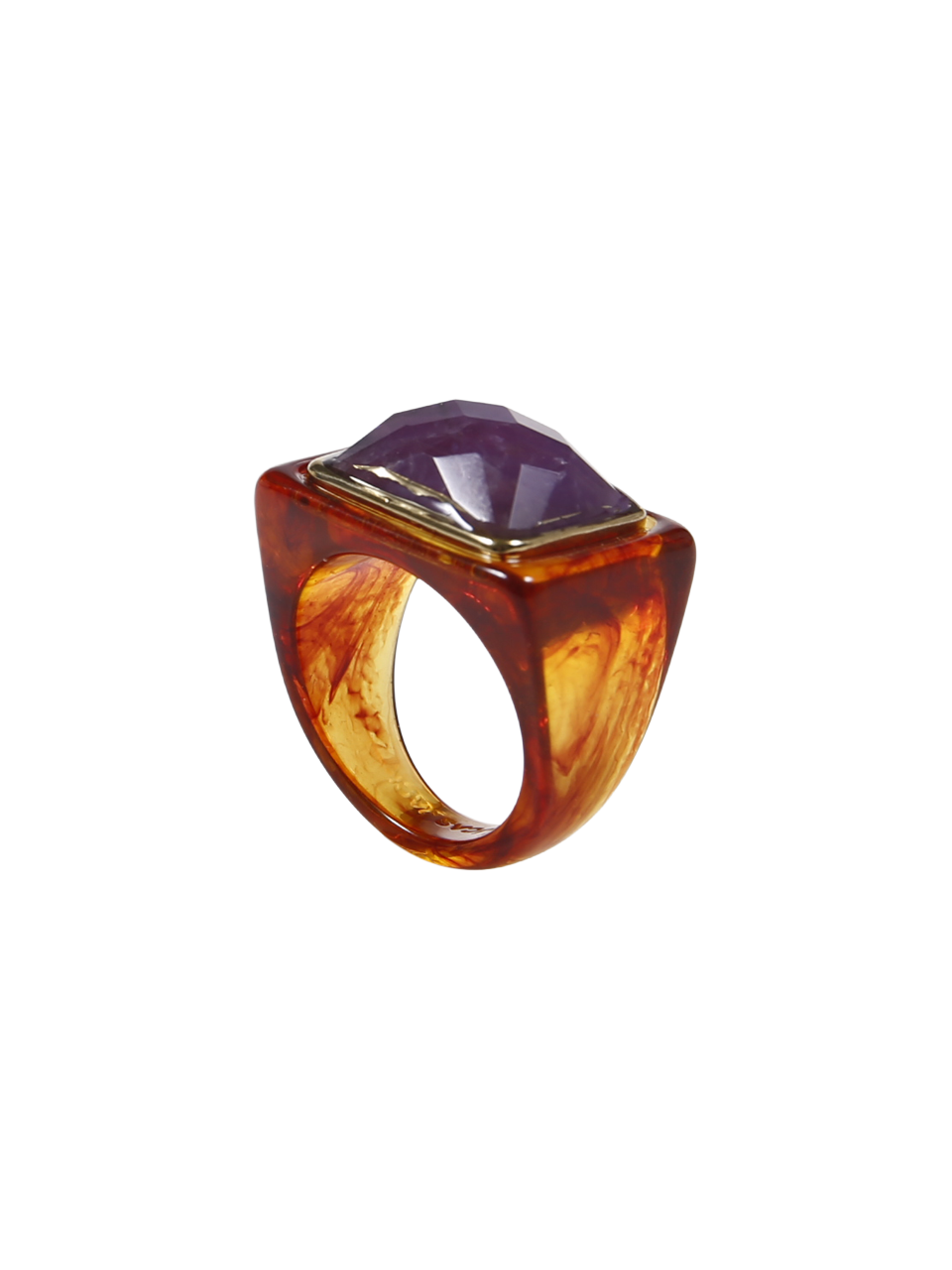 WOMAN LUCAS JACK PURPLE RESIN RING
