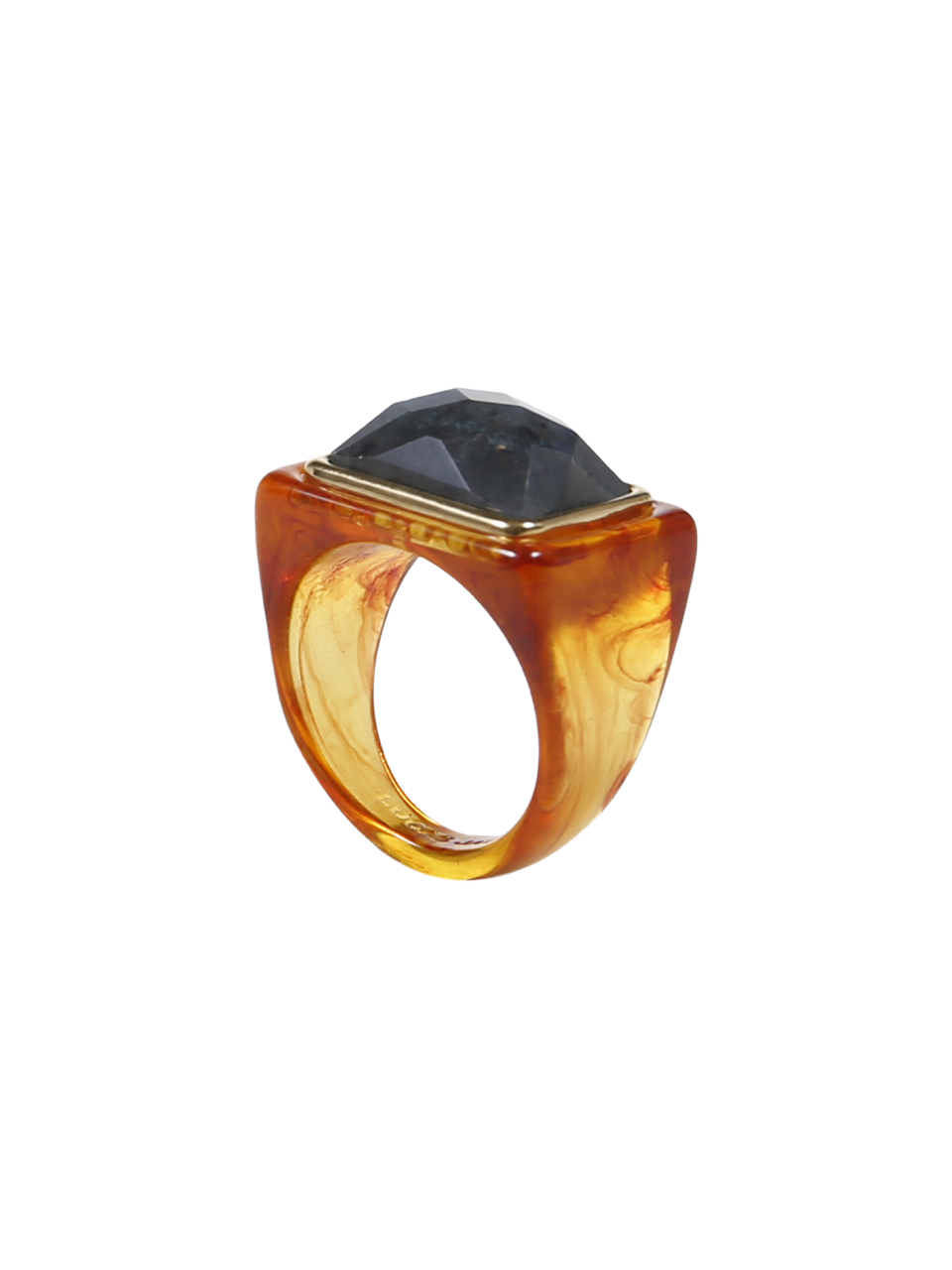 WOMAN LUCAS JACK GREY RESIN RING