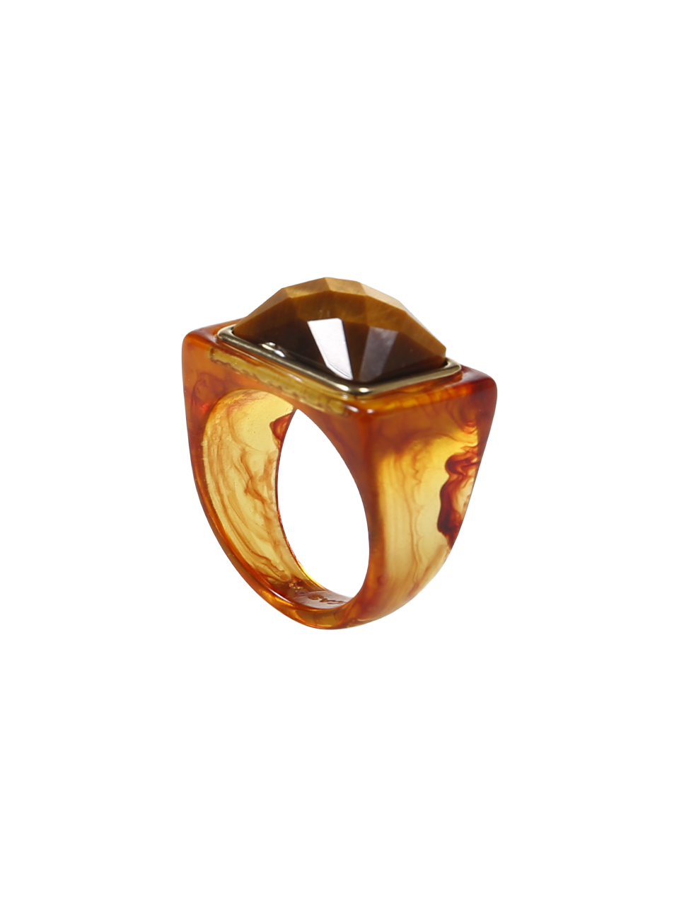 WOMAN LUCAS JACK BROWN RESIN RING