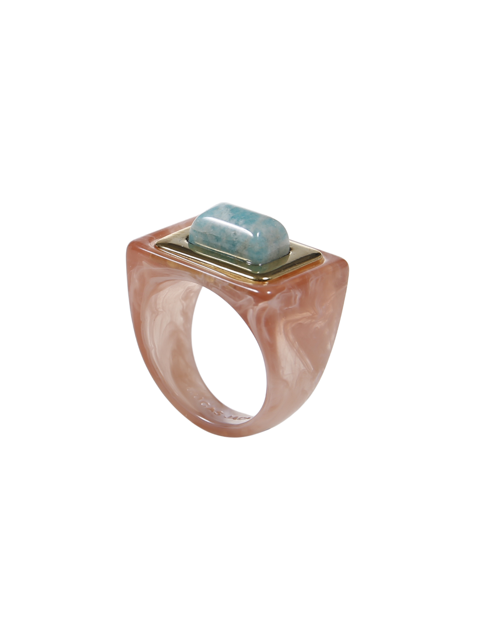 WOMAN LUCAS JACK BLUE RESIN RING