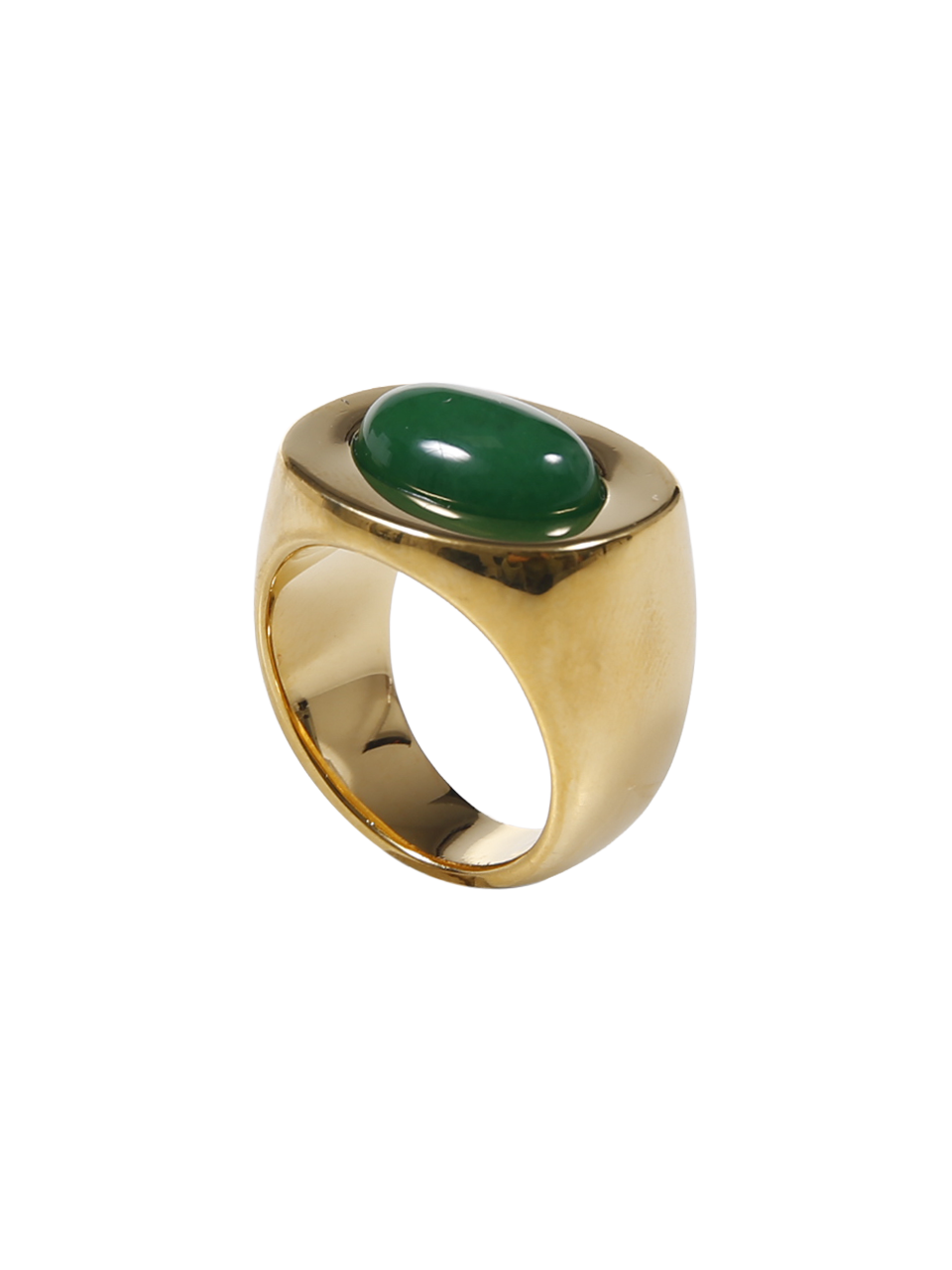 DONNA LUCAS JACK ANELLO IN OTTONE VERDE 
