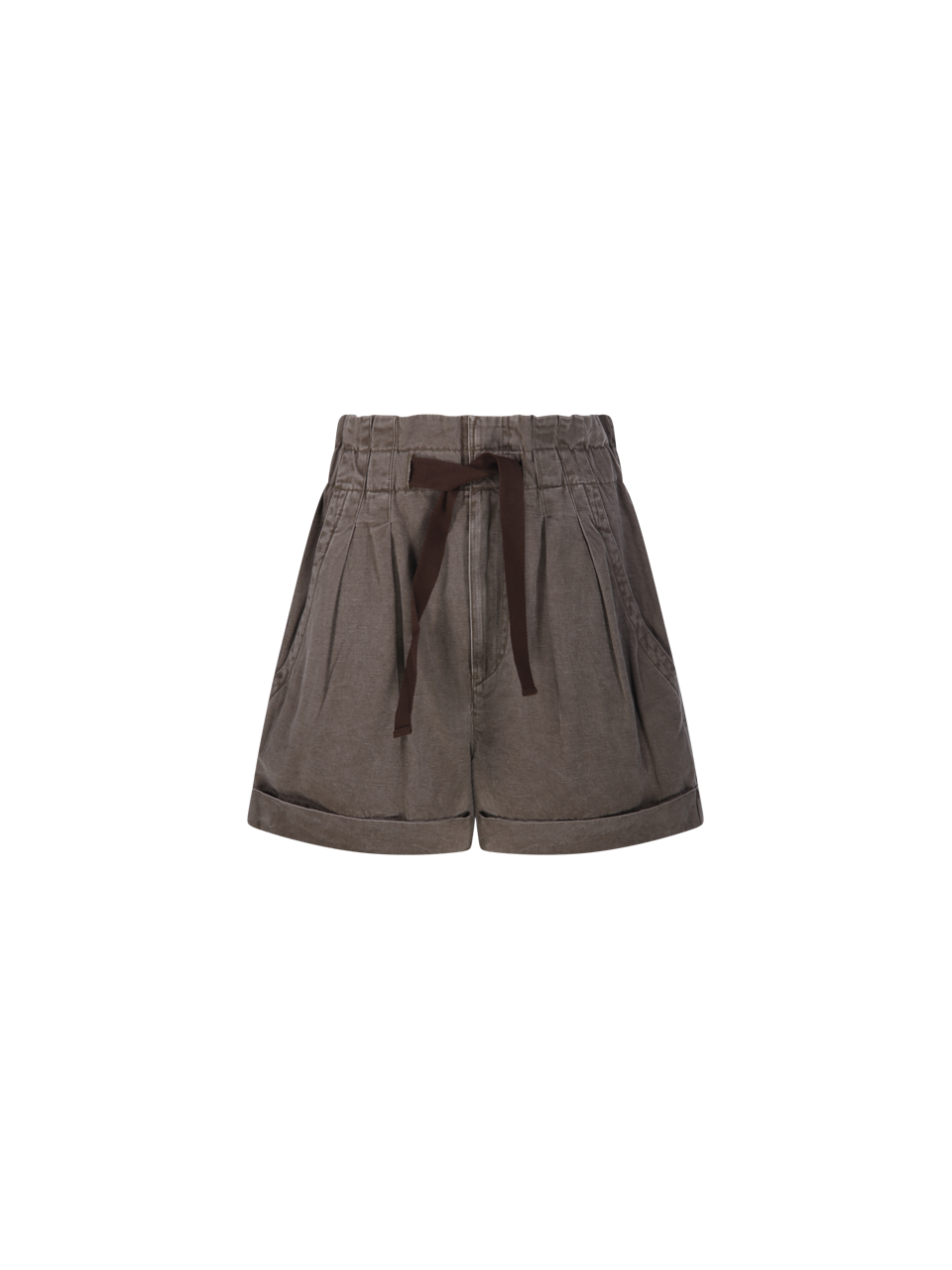 WOMAN MARANT ETOILE BROWN COTTON NIRMA GB SHORTS