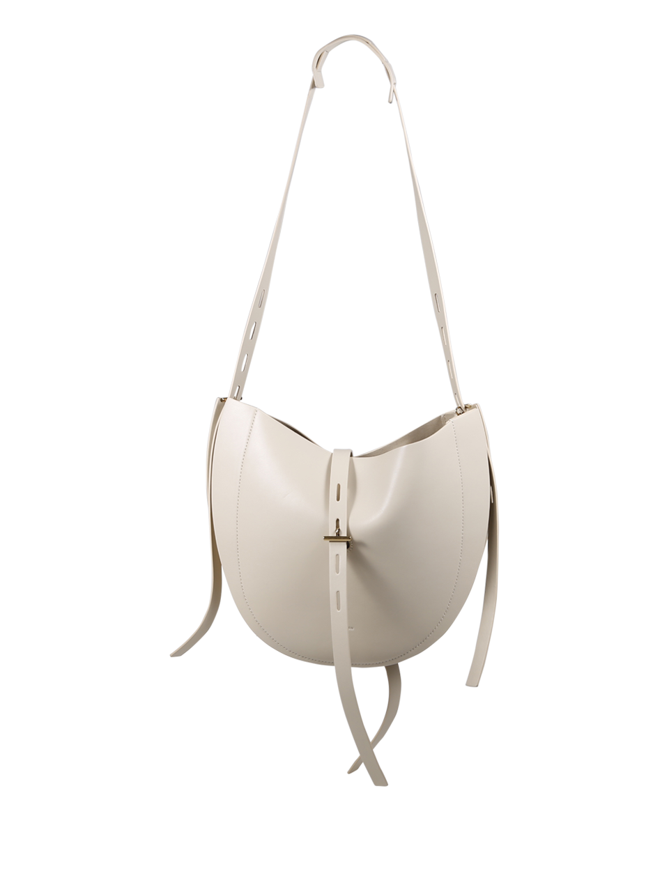 WOMAN MINOBOSSI WHITE LEATHER LIZZIE BAG