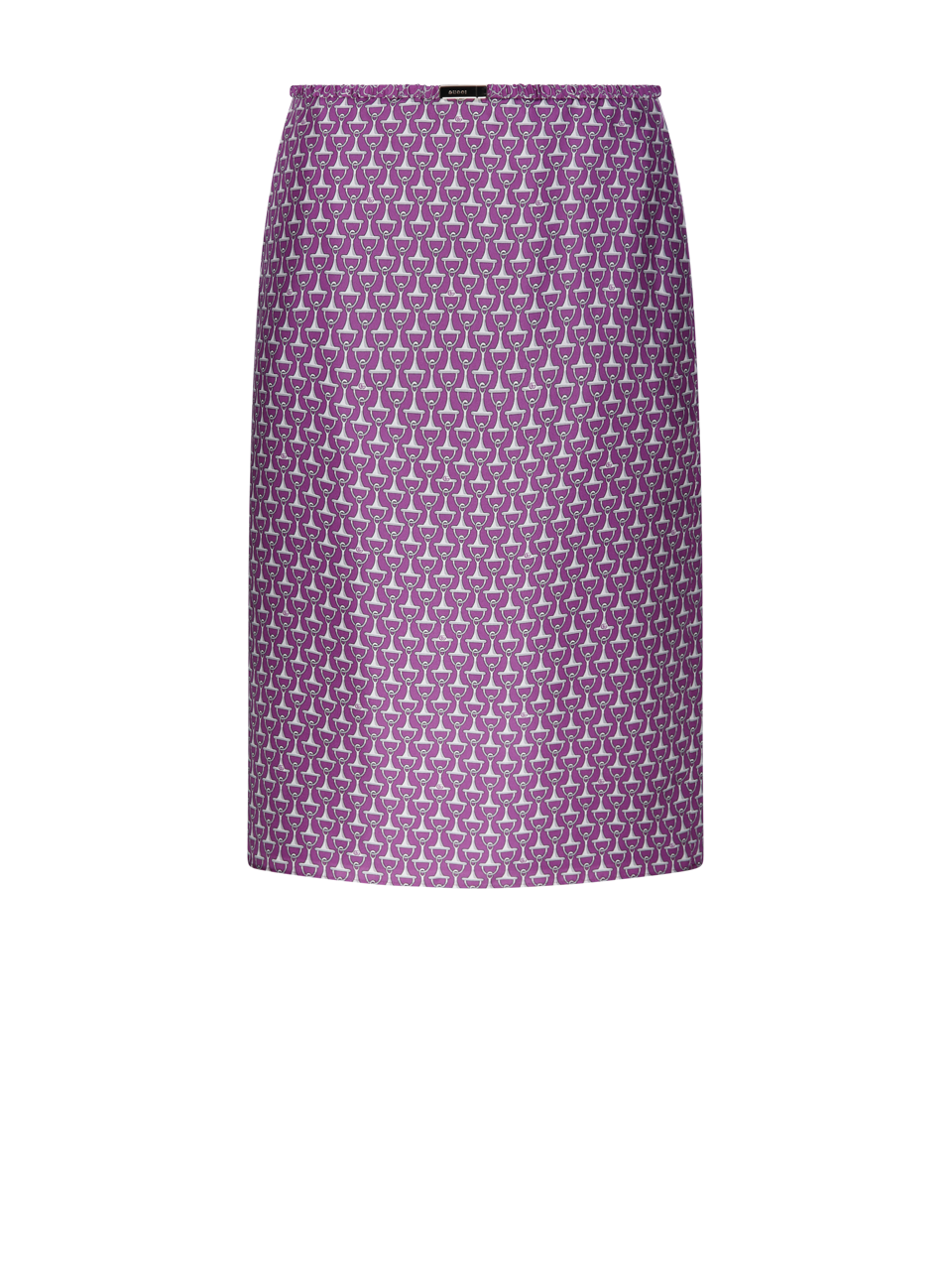 WOMAN GUCCI PURPLE SILK SKIRT