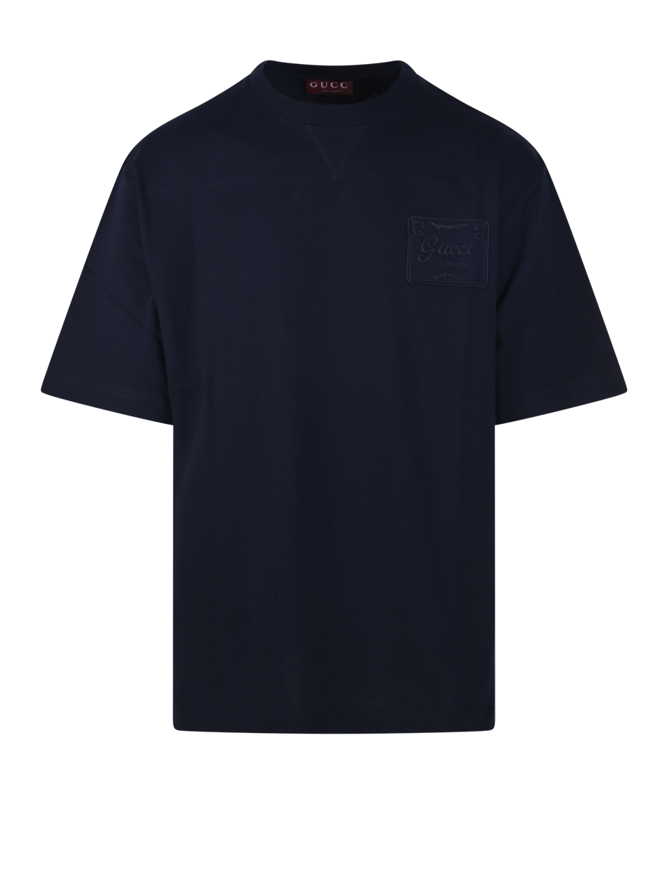 MEN GUCCI BLUE COTTON S/S T-SHIRT