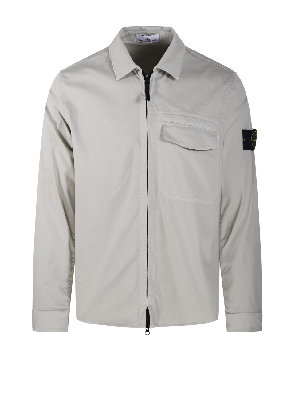 MEN STONE ISLAND GREY COTTON JACKET 