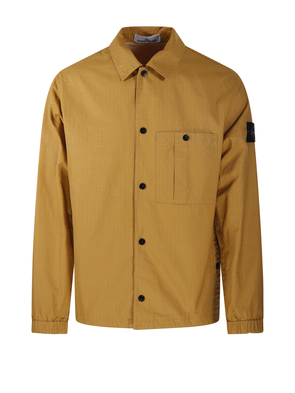 MEN STONE ISLAND YELLOW COTTON JACKET 
