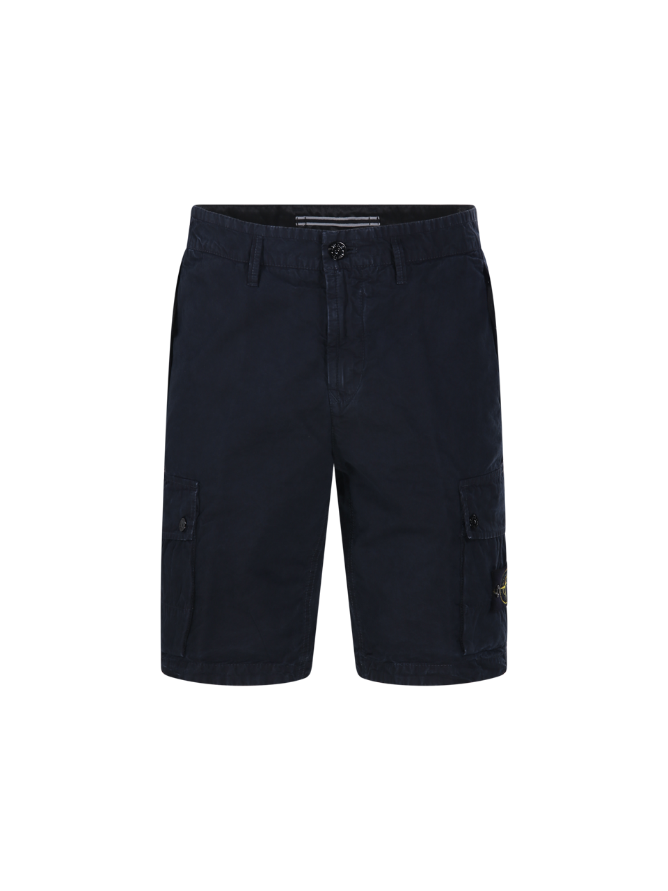 MEN STONE ISLAND BLUE COTTON SLIM BERMUDA