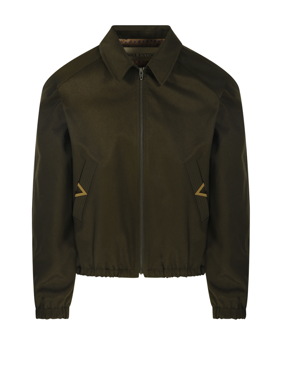 MEN VALENTINO GREEN COTTON JACKET