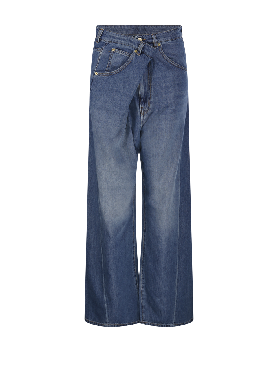 DONNA DARKPARK JEANS INES IN COTONE BLU 