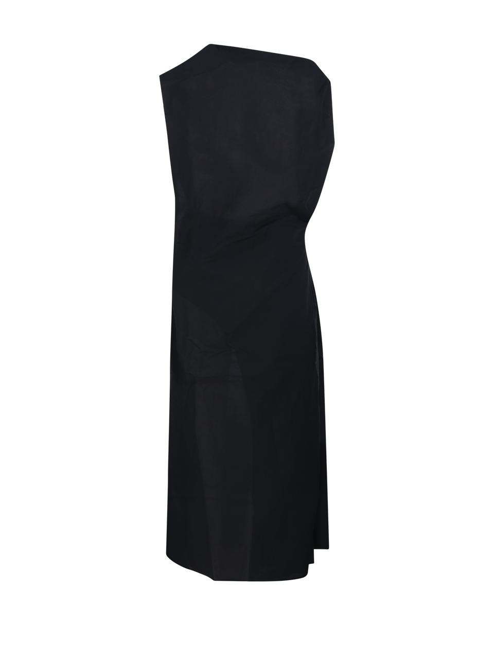 DONNA JACQUEMUS ABITO LA ROBE DRAP IN COTONE NERO 