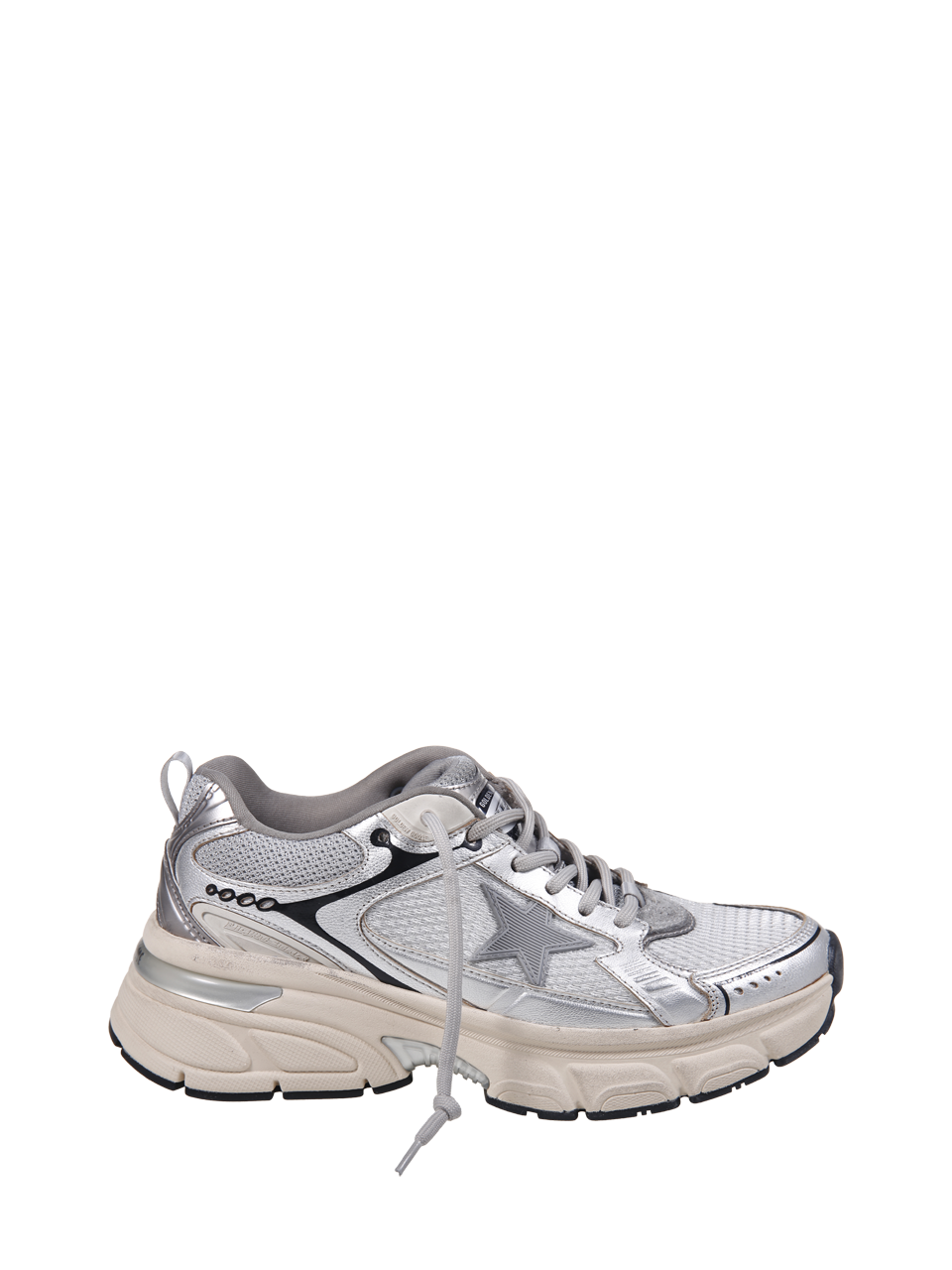 WOMAN GOLDEN GOOSE WHITE LEATHER LIGHTSTAR SNEAKER 