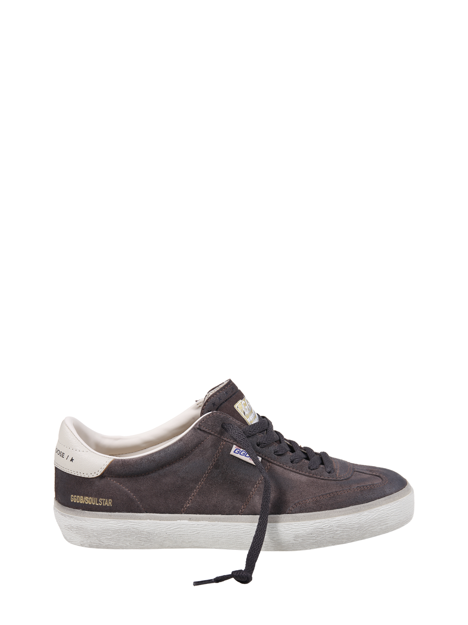 MEN GOLDEN GOOSE BROWN LEATHER SOUL-STAR SNEAKERS 
