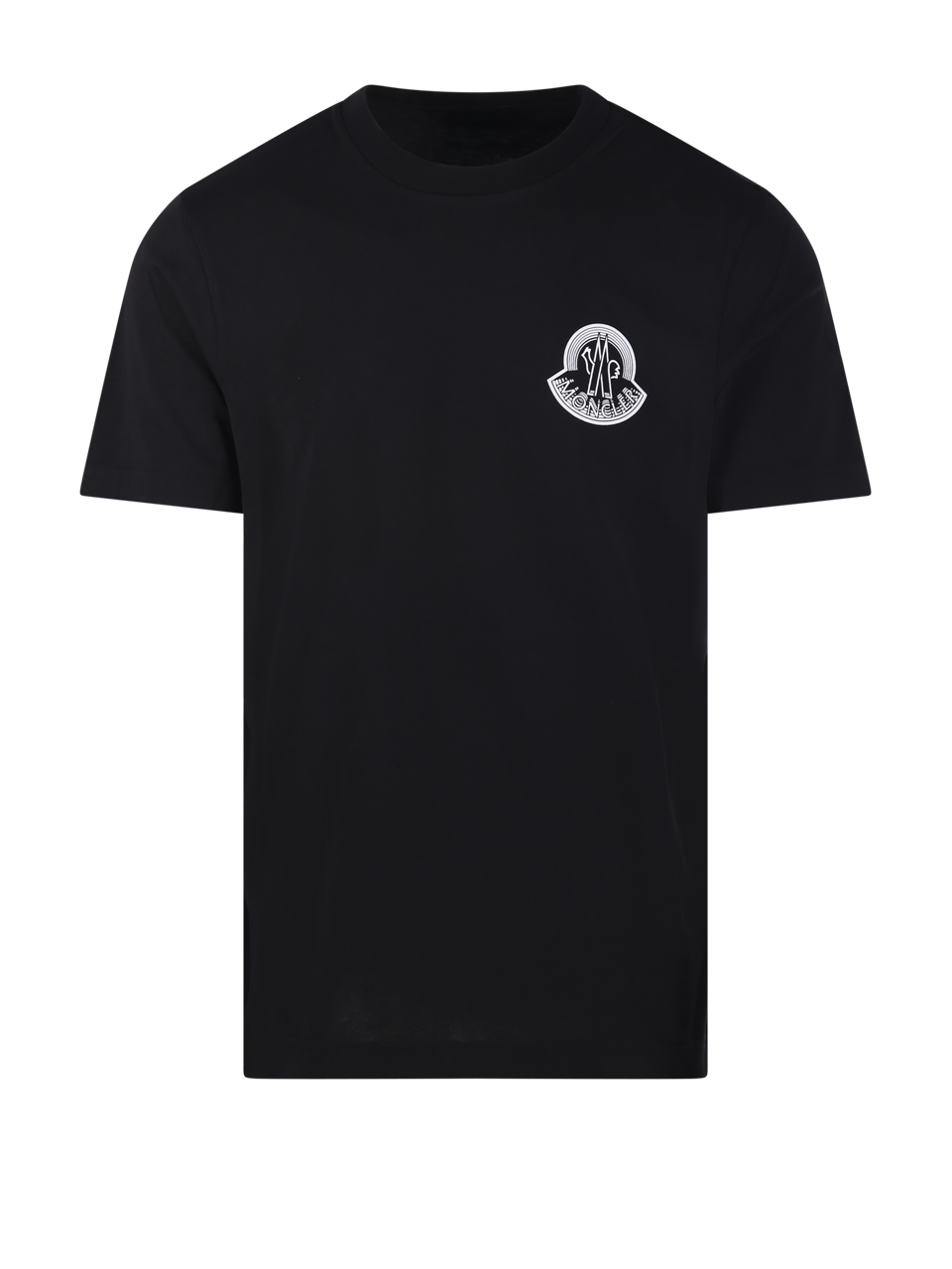 MEN MONCLER BLACK COTTON SS T-SHIRT