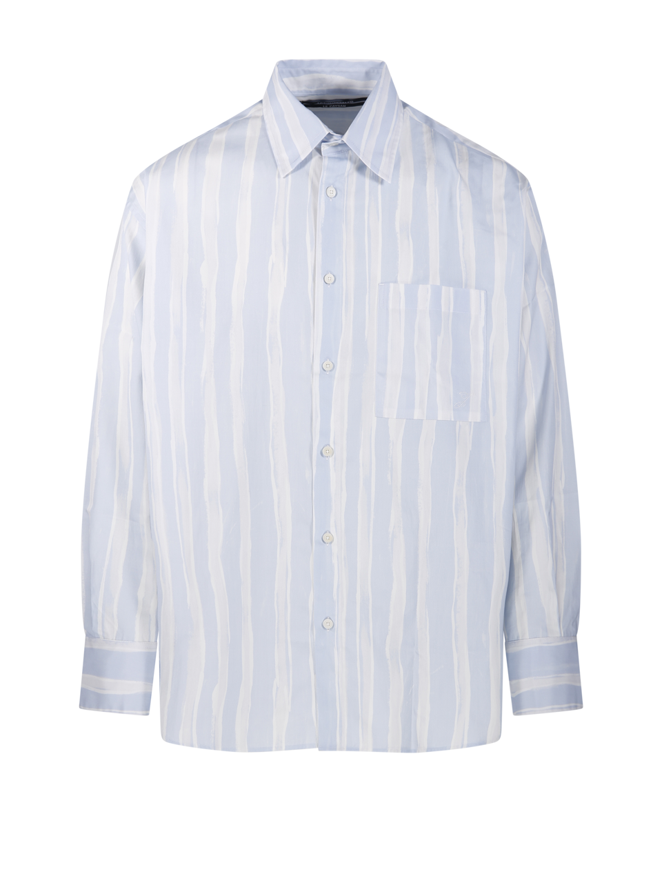 UOMO JACQUEMUS CAMICIA LA CHEMISE CAMARGUE IN COTONE BLU 