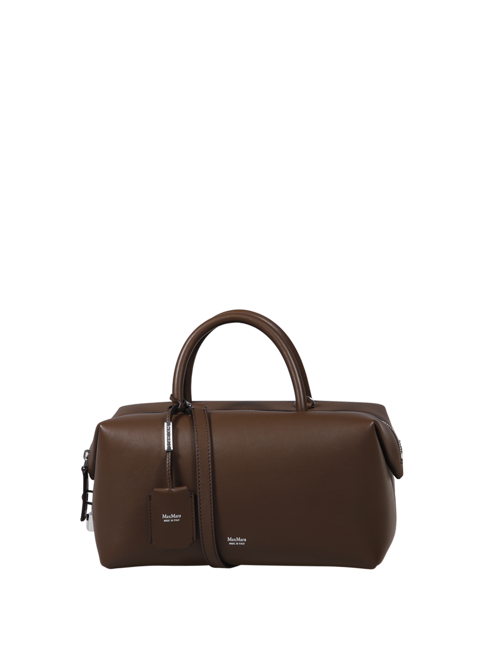WOMAN MAXMARA BROWN CALF LEATHER HOLDALLM BAG