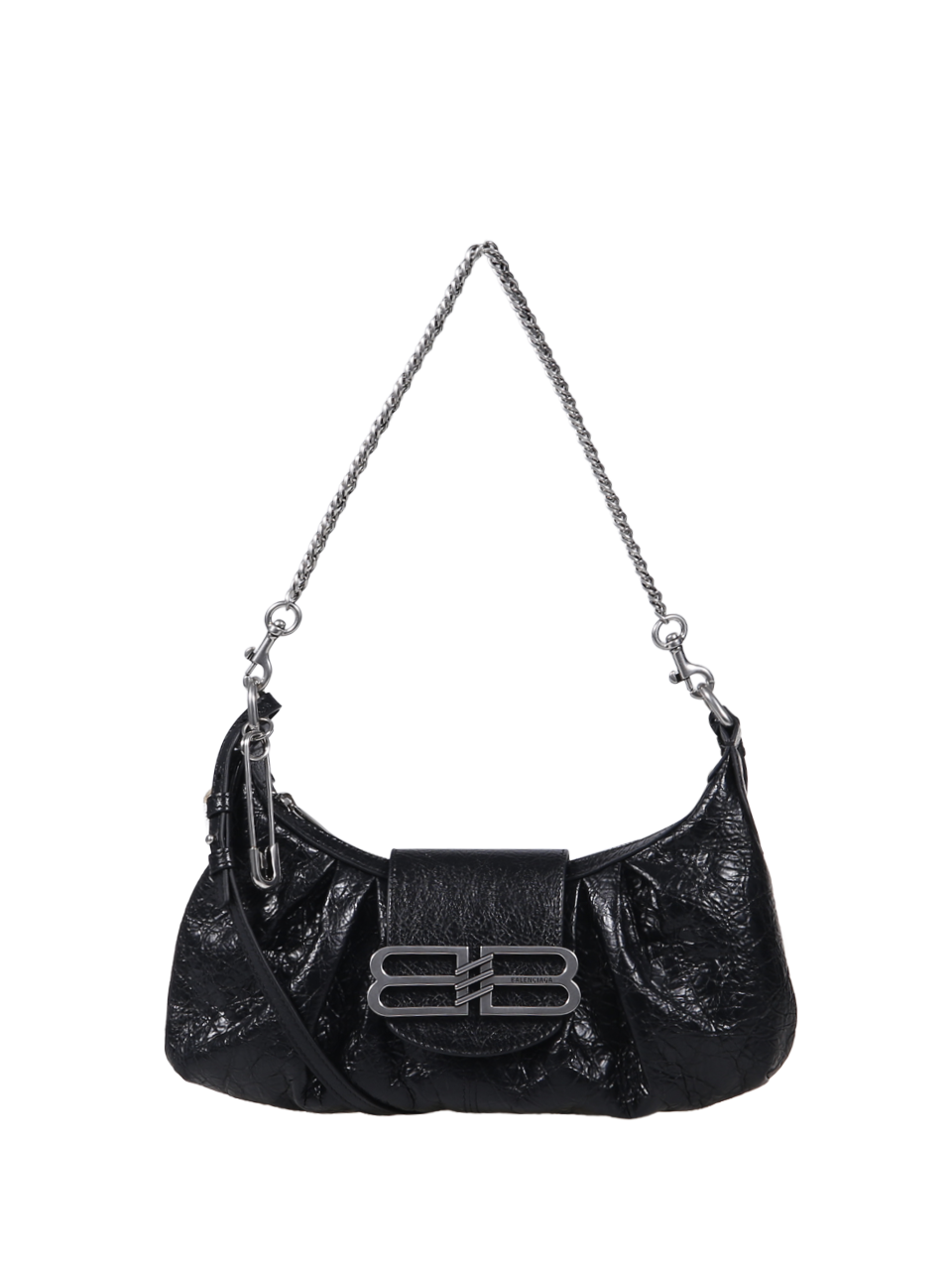 WOMAN BALENCIAGA BLACK LAMB LEATHER PAMELA SHOU S BAG
