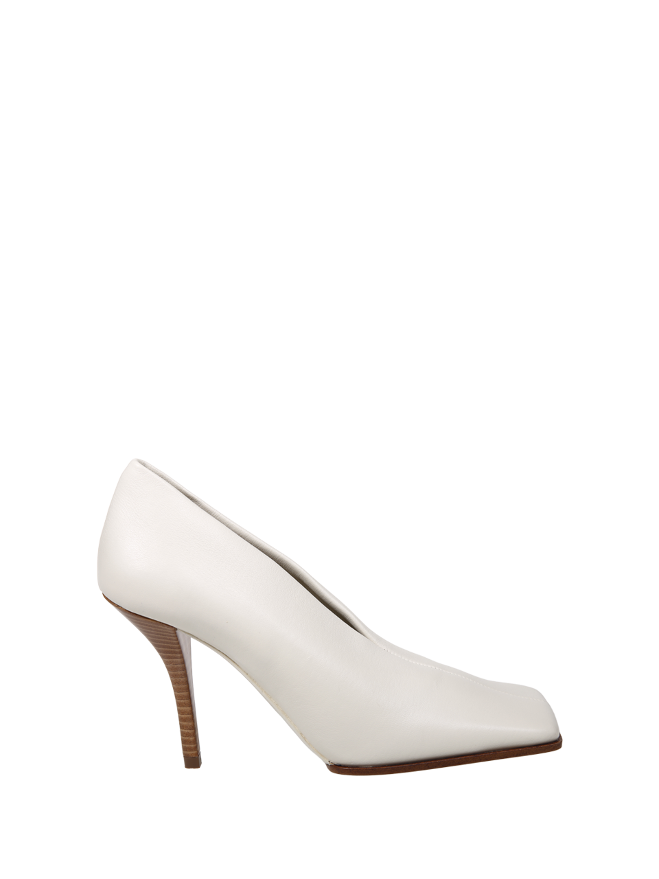 WOMAN ALAIA WHITE LAMBSKIN PUMP 90