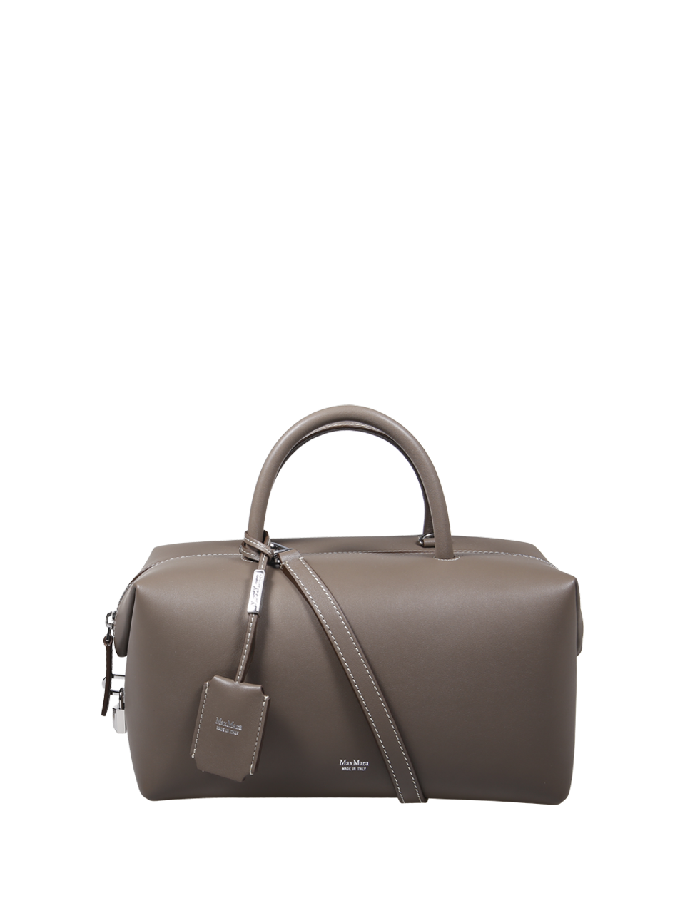 WOMAN MAXMARA BEIGE CALF LEATHER HOLDALLM BAG
