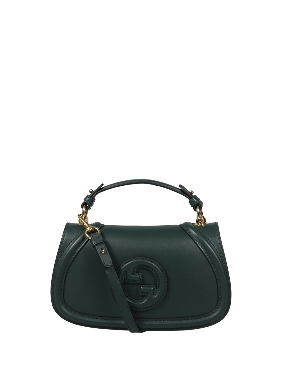 WOMAN GUCCI GREEN CALF SKIN BLONDIE M HANDBAG