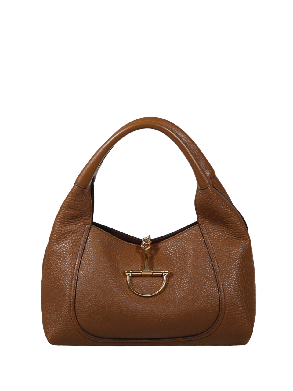 WOMAN GUCCI BROWN CALF SKIN SOFTBIT BAG 