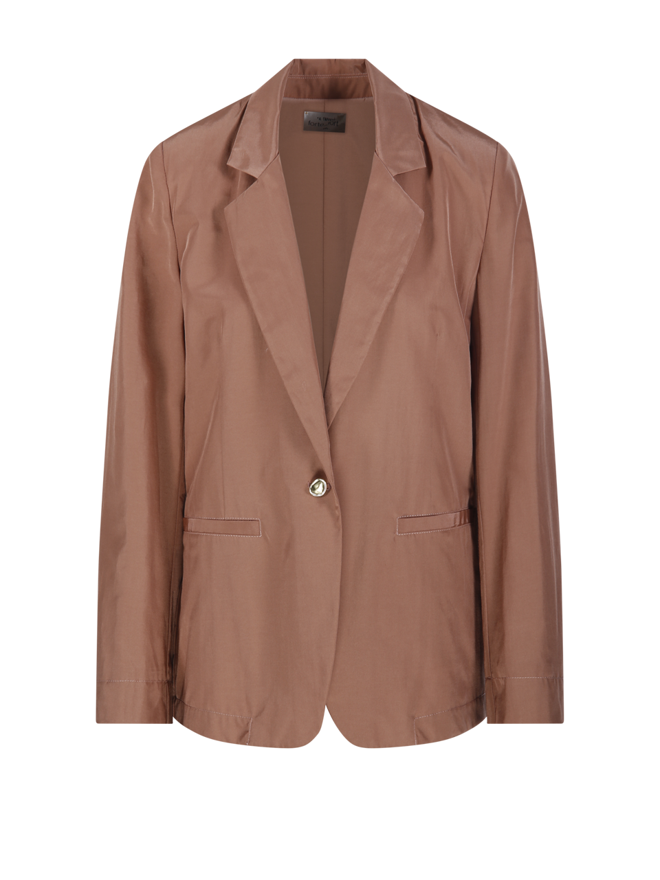 WOMAN FORTE FORTE PINK POLYESTER BOXY JACKET