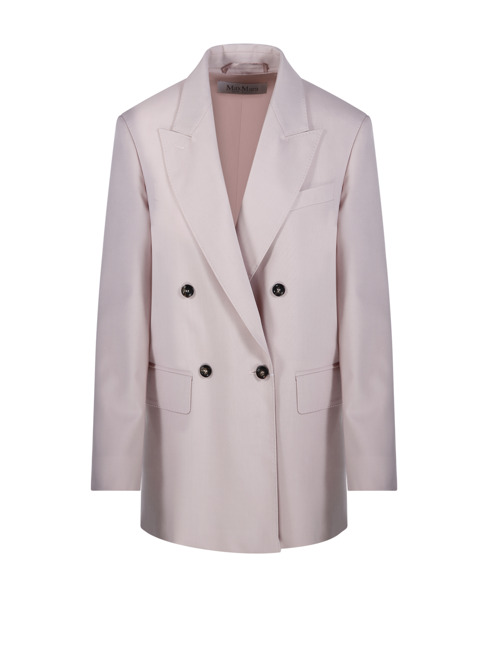 WOMAN MAXMARA PINK VIRGIN WOOL OMBROSA BLAZER 