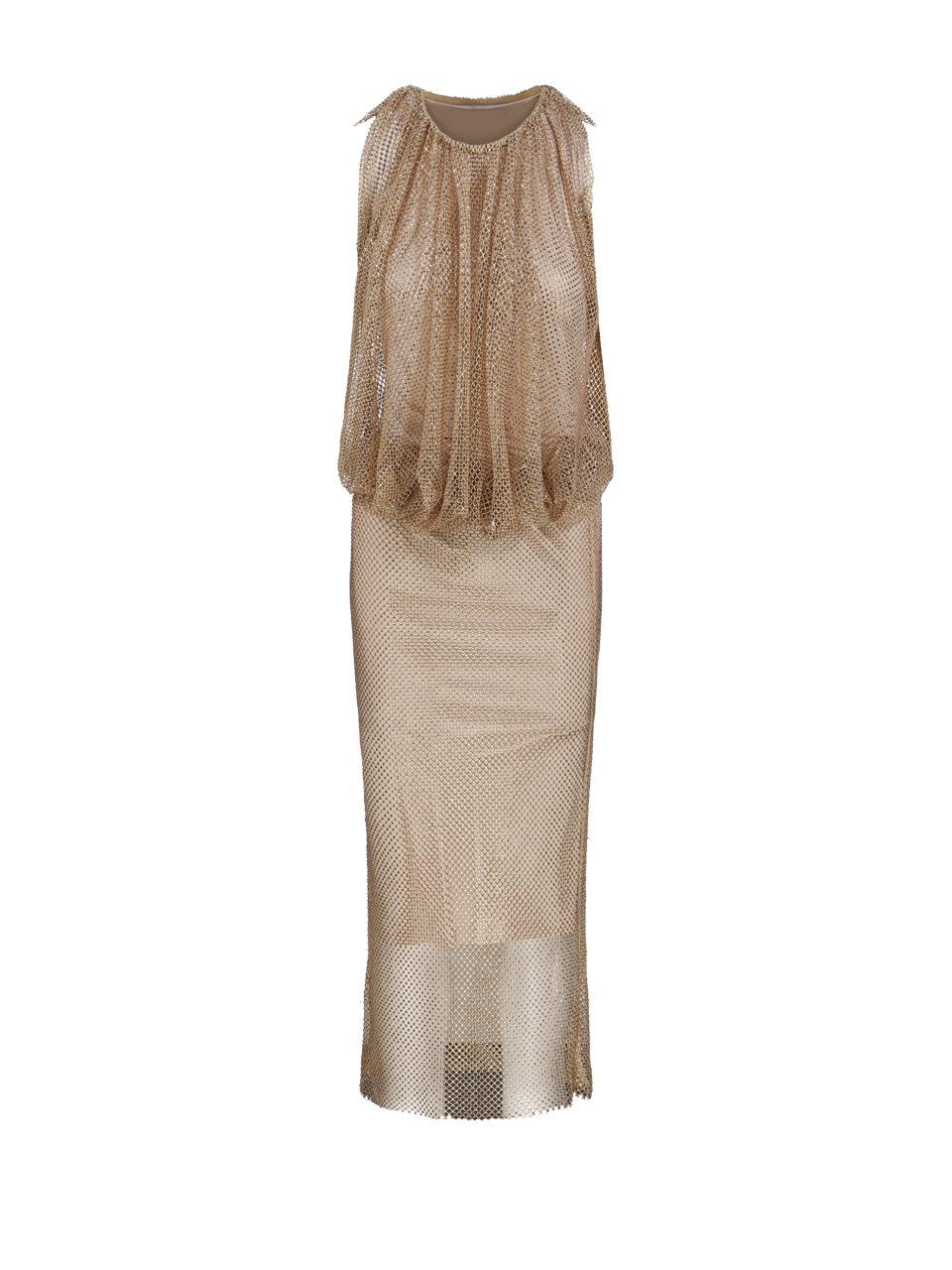 WOMAN MAXMARA SPORTMAX BEIGE POLYESTER PAPPA DRESS
