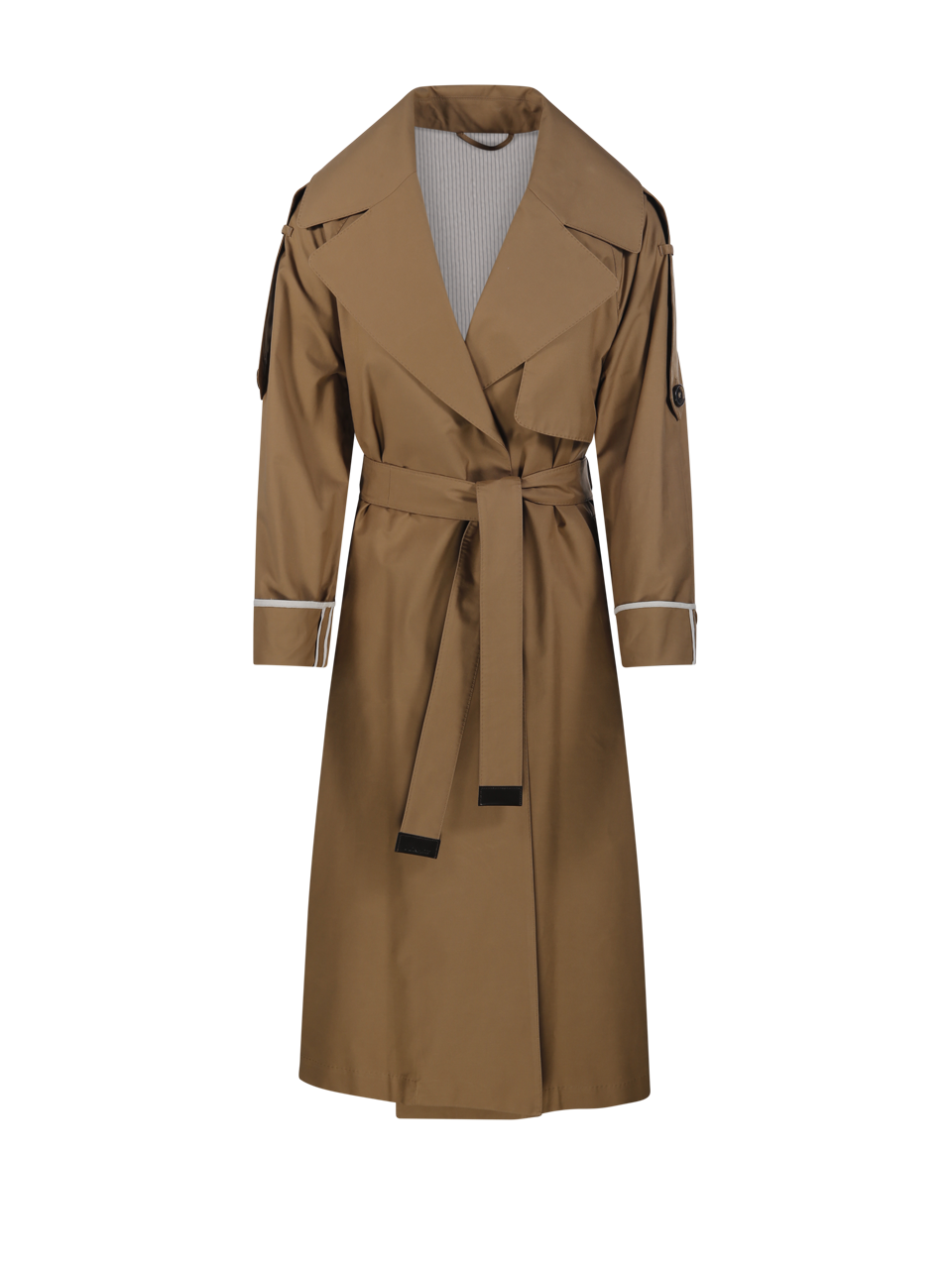 WOMAN MAXMARA THE CUBE BROWN COTTON UTRENCH TRENCH