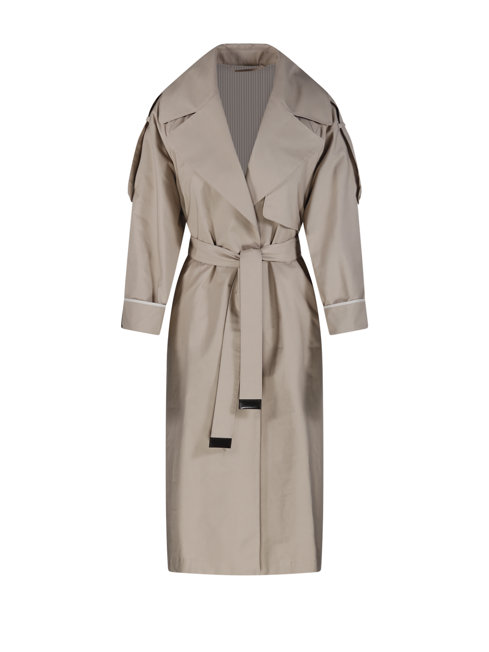 WOMAN MAXMARA THE CUBE BEIGE COTTON UTRENCH TRENCH