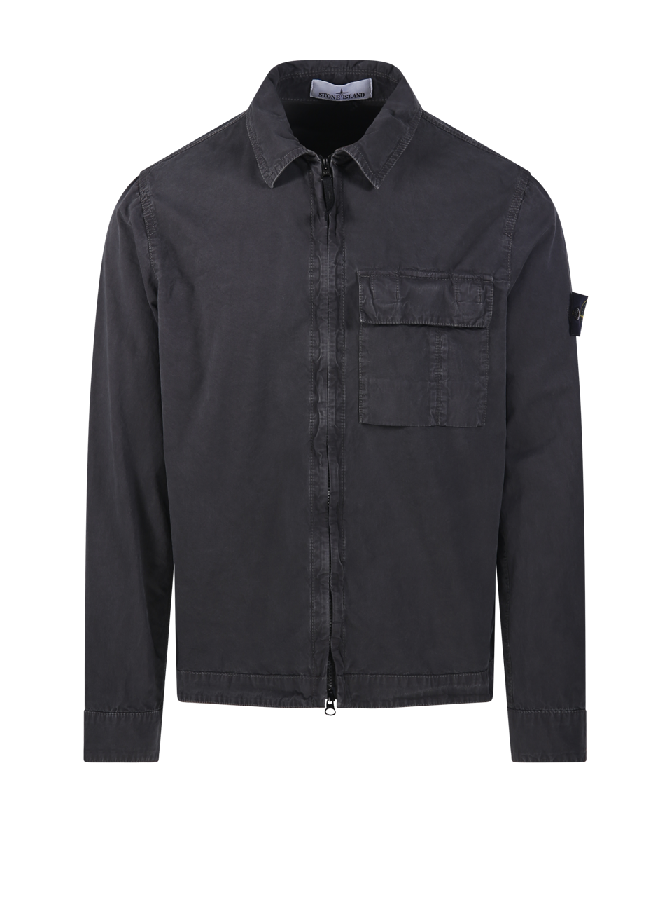 UOMO STONE ISLAND GIACCA IN COTONE GRIGIO 