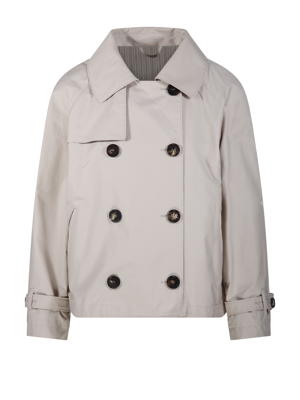 WOMAN MAXMARA THE CUBE NUDE COTTON TESORO SHORT TRENCH