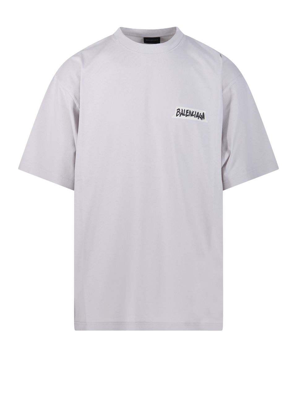 MEN BALENCIAGA WHITE COTTON MEDIUM FIT T-SHIRT