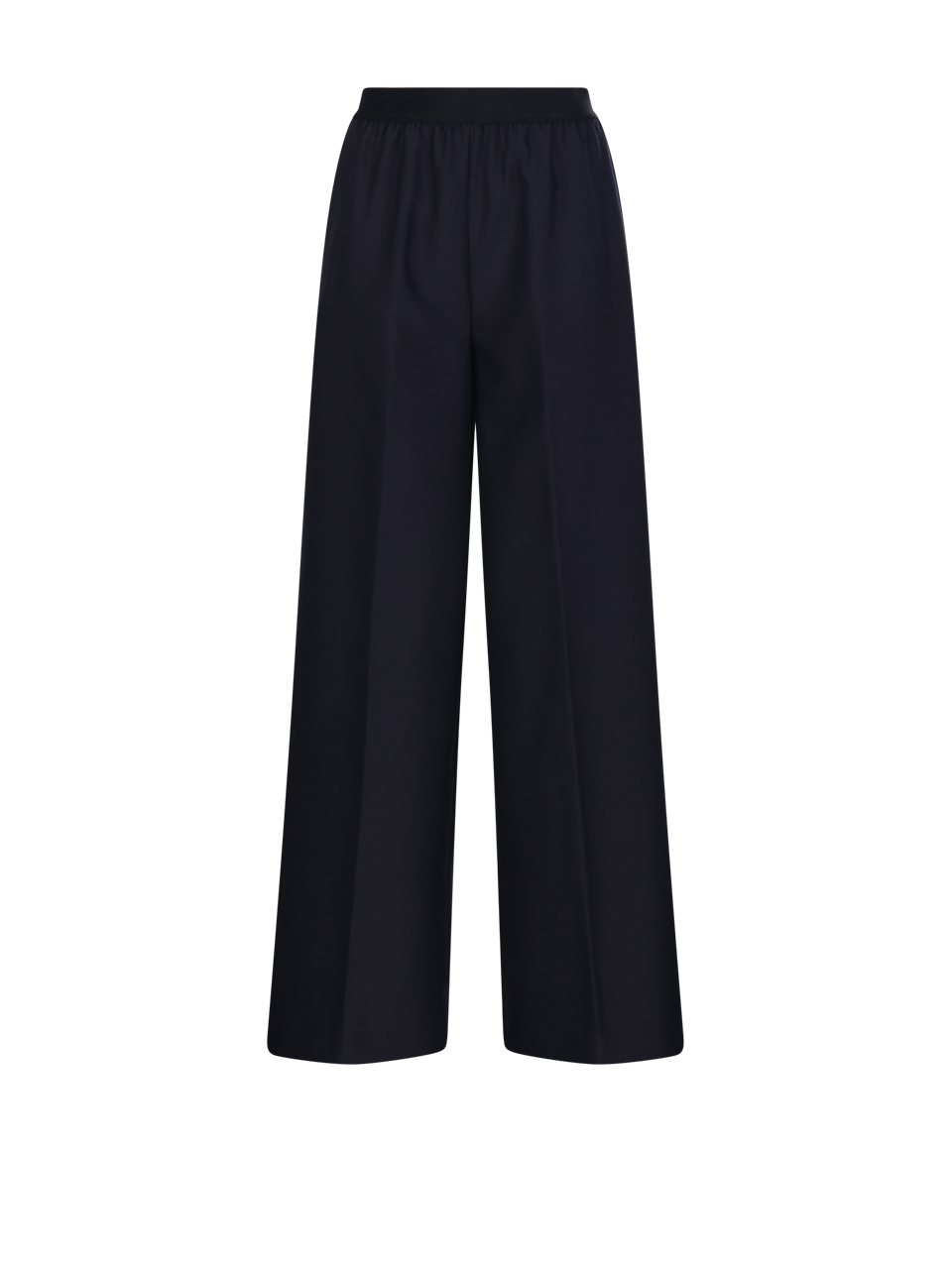 WOMAN FORTE FORTE BLUE POLYESTER ELASTICATED WIDE PANT