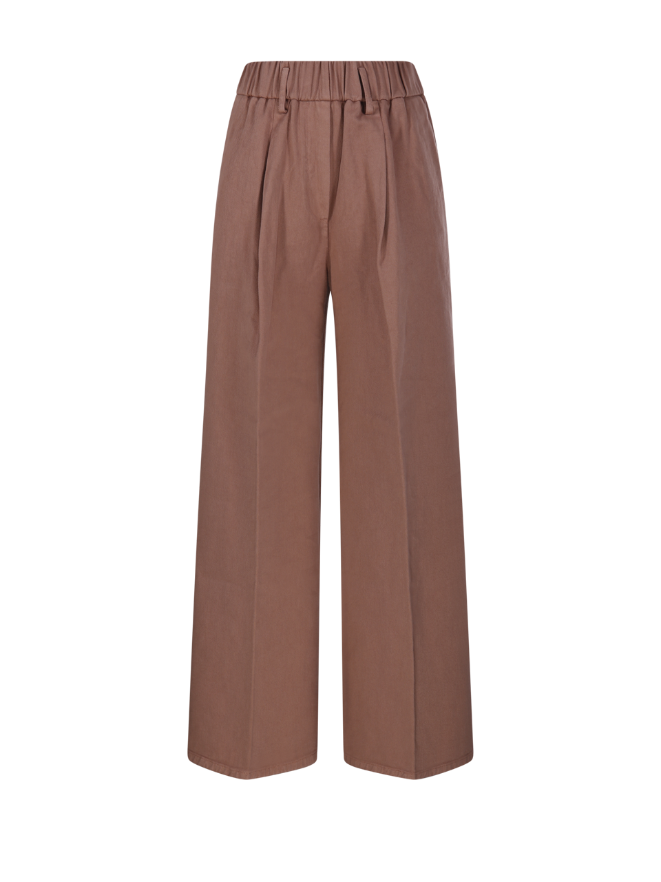 WOMAN FORTE FORTE PINK COTTON ELASTICATED LOOSE PANT