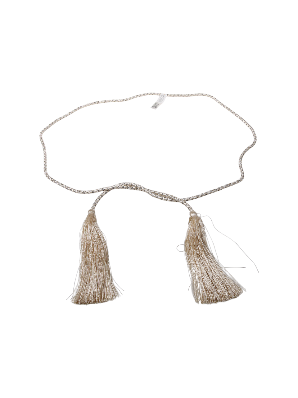 WOMAN FORTE FORTE NUDE GLASS CRYSTALS AND TASSELS STRING BELT