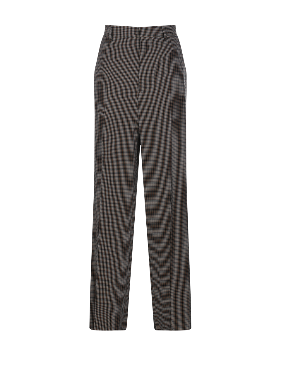 WOMAN BALENCIAGA BROWN LYOCELL LARGE TAILORED PANT