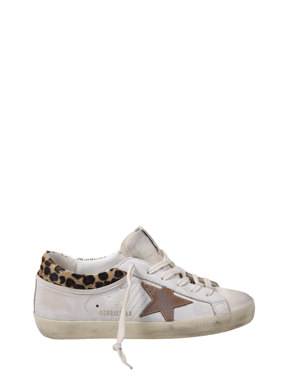 WOMAN GOLDEN GOOSE WHITE LEATHER SUPER STAR SNEAKERS 