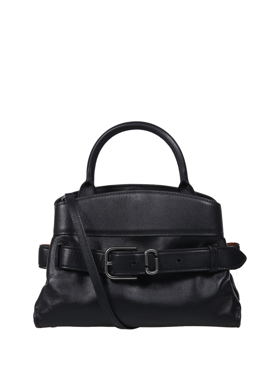 WOMAN MARC JACOBS BLACK COW LEATHER THE SMALL SATCHEL BAG