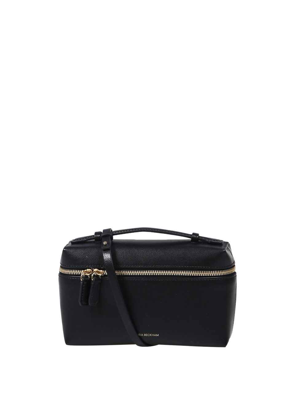 WOMAN VICTORIA BECKHAM BLACK LEATHER VANITY CROSSBODY