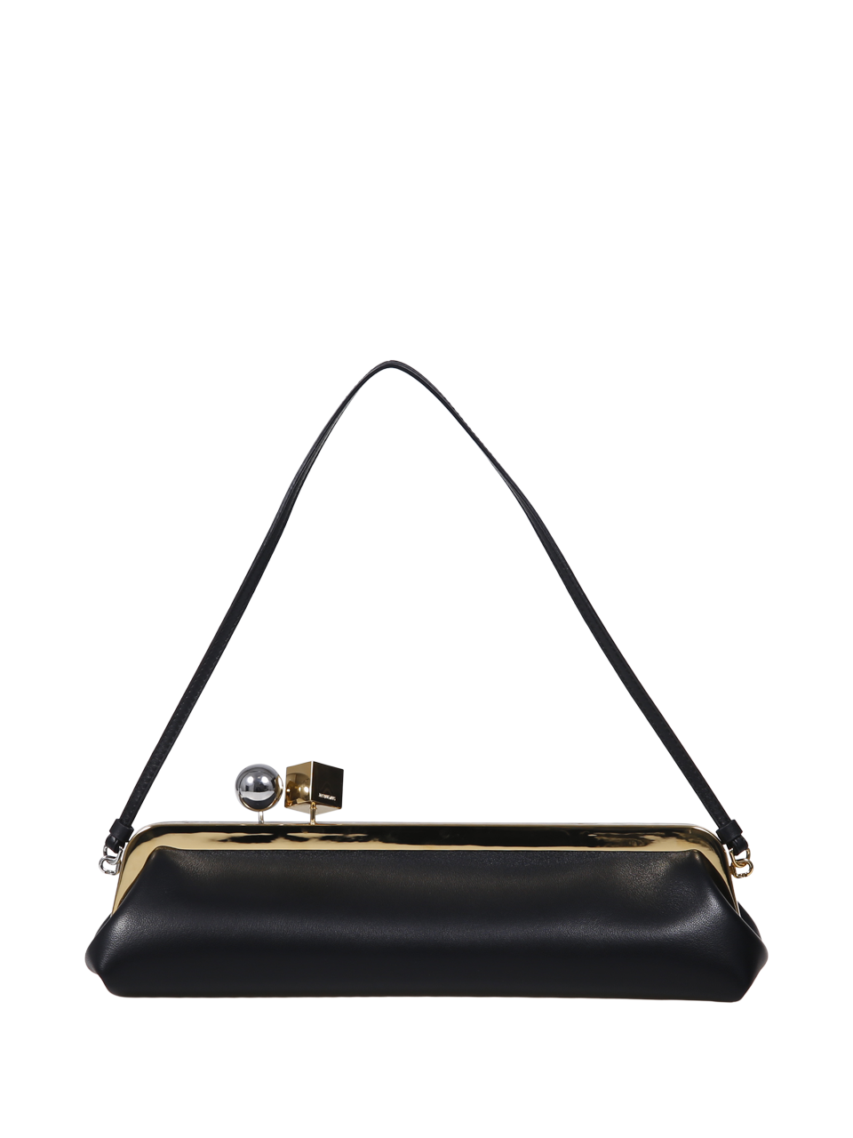 WOMAN JACQUEMUS BLACK LEATHER LA POCHETTE SALON BAG