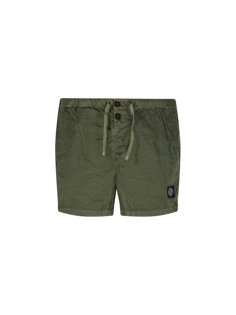 MEN STONE ISLAND GREEN POLYAMIDE SWIMMWEAR