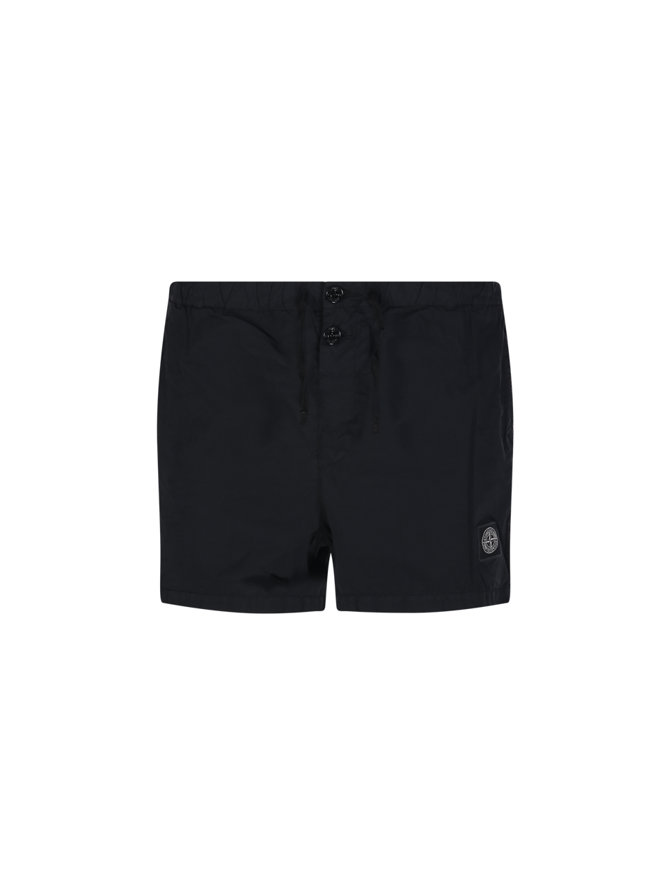 MEN STONE ISLAND BLACK POLYAMIDE SWIMMWEAR
