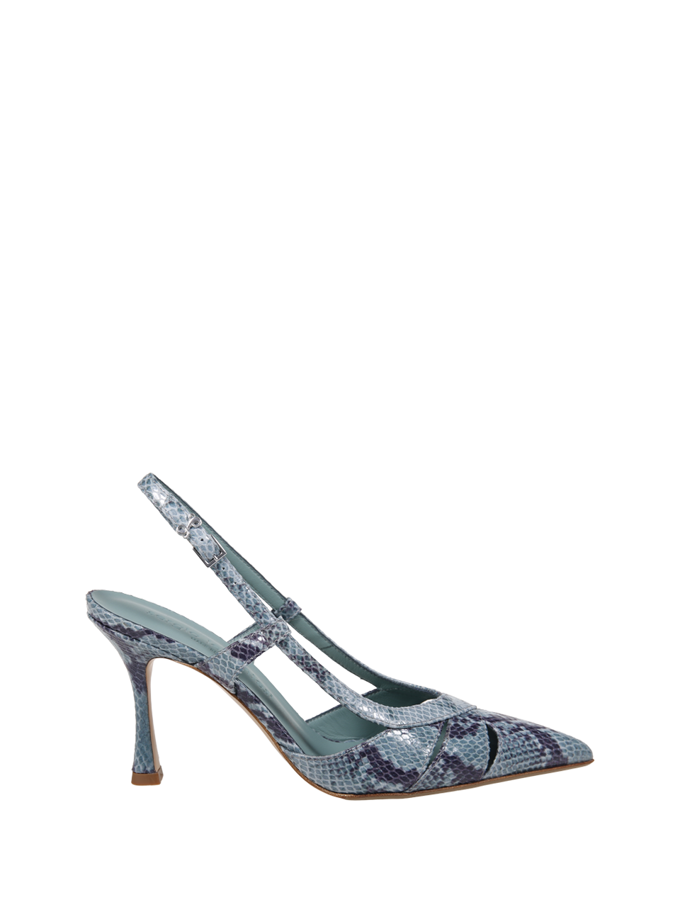 WOMAN SERGIO LEVANTESI BLUE LEATHER EDDA6 SLINGBACK