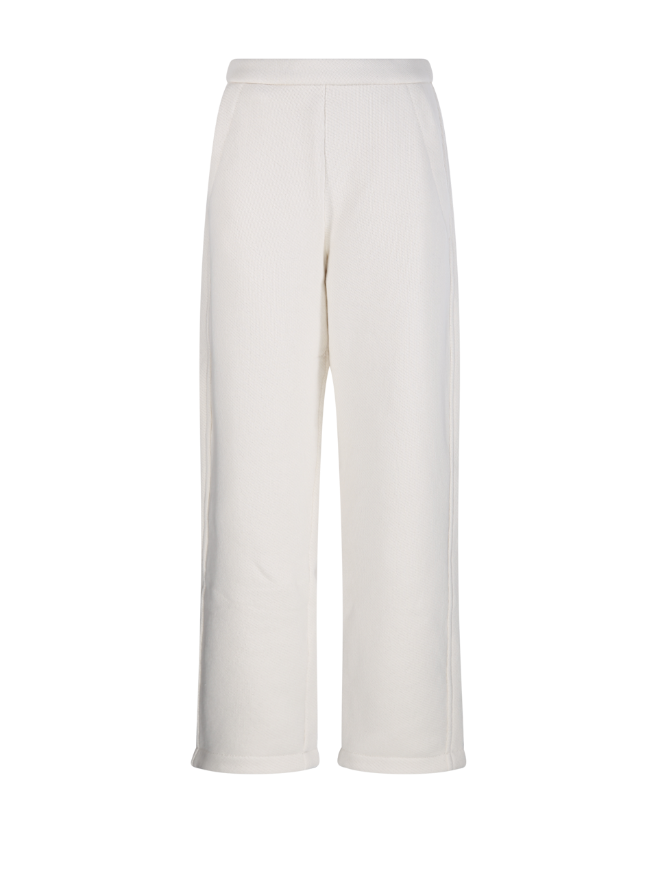 WOMAN MAXMARA PURE WHITE COTTON DENTE JOGGING PANTS