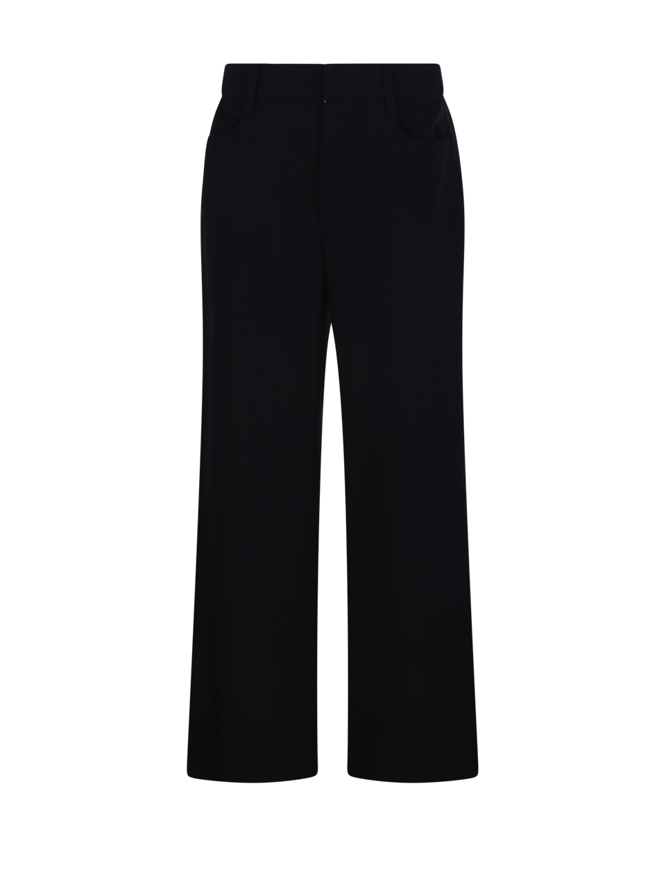 DONNA MAXMARA S PANTALONI FESTA IN LANA VERGINE NERA